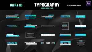 Videohive Modern Unique Titles Titles template preview