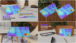 Bank Card Mockup Promo Premiere Pro template preview