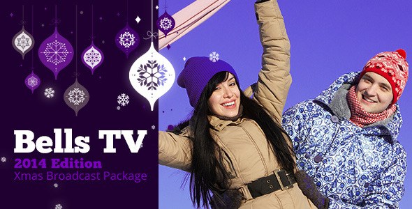 Christmas Bells TV Broadcast Package Video Displays template preview