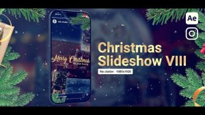 Videohive Vertical Christmas Slideshow 61062087 Openers template preview