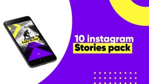 Videohive 10 Colorful Instagram Stories Product Promo template preview