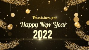 New Year Greetings 2022 Video Displays template preview