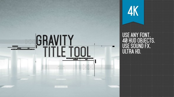 Gravity Title Tool Video Displays template preview