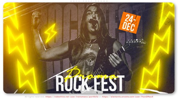 Videohive Rock Fest Promo Product Promo template preview