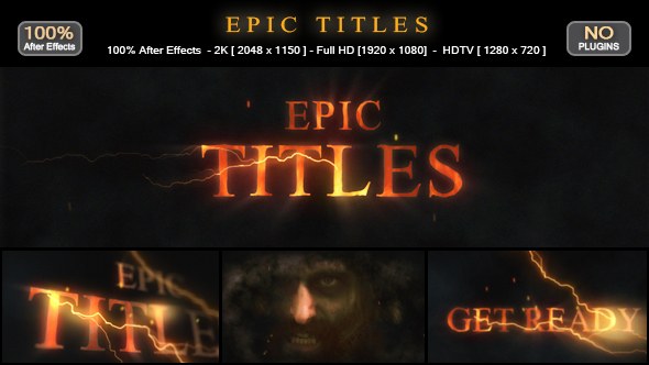 Videohive Epic Titles 17465869 Titles template preview