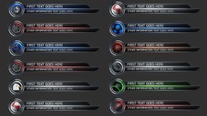 Sport ID Lower Thirds Video Displays template preview