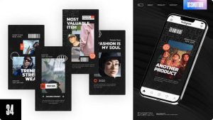 Videohive Dream Typography Instagram Story Video Displays template preview