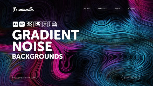 Videohive Gradient Noise Backgrounds Elements template preview