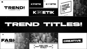 Videohive Kinetic Titles | After Effects 37941045 Titles template preview
