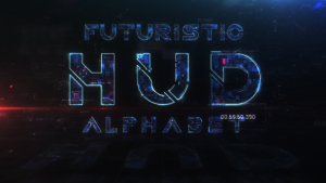 Futuristic HUD Alphabet Video Displays template preview