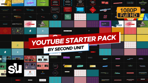 Youtube Starter Pack 4K Video Displays template preview