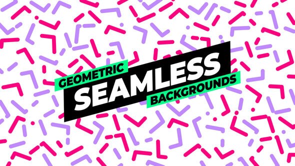 Videohive Geometric Lines Backgrounds Elements template preview