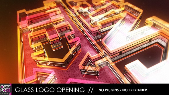 Videohive Glass Logo Opening Logo Stings template preview