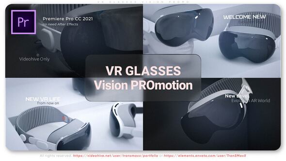 VR Glasses Vision PROmo Premiere Pro template preview