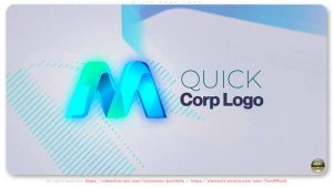 Videohive Quick Corp Logo вЂ“ Minimal & Elegant Corporate Logo Reveal Logo Stings template preview