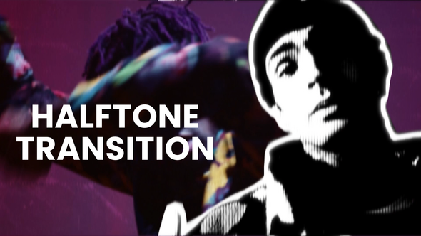 Videohive Halftone Transition Elements template preview