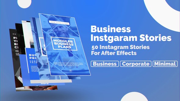 Videohive Business Instagram Stories Openers template preview