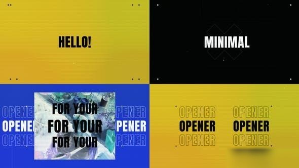 Videohive Short Logo Opener Openers template preview