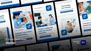 Social Media Reels Dentist Premiere Pro Templates Premiere Pro template preview