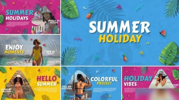 Videohive Summer Holiday 45940425 Openers template preview