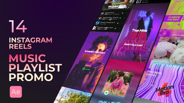 Videohive Music Playlist Promo Product Promo template preview