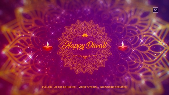 Videohive Diwali Wishes Logo Logo Stings template preview