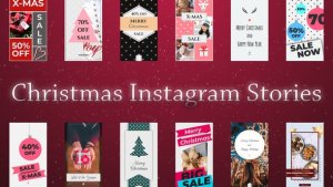 Christmas Instagram Stories Video Displays template preview
