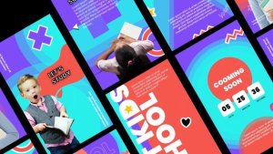 Videohive School Stories Instagram Product Promo template preview