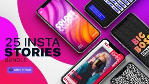 Videohive 25 Instagram Stories Bundle Broadcast-packages template preview