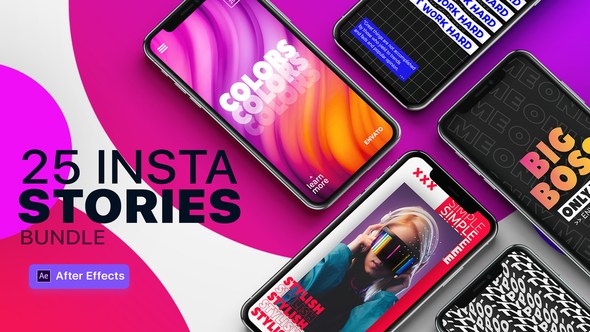 Videohive 25 Instagram Stories Bundle Broadcast-packages template preview