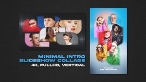 Videohive Minimal Intro Slideshow Collage Openers template preview