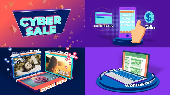 Videohive Cyber Hot Sale Product Promo template preview