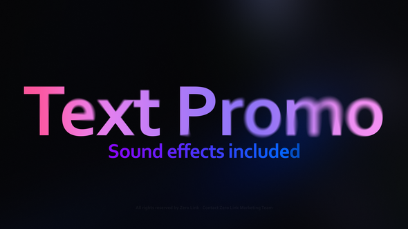 Videohive Text Promo Titles template preview