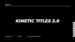 Videohive Kinetic Titles 3.0 | After Effects Titles template preview