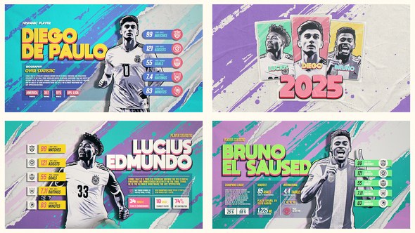 Videohive Sport Player Profile Promo Openers template preview
