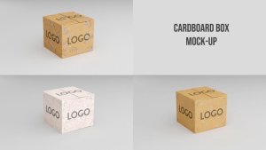 Videohive Cardboard Box Mock-up Product Promo template preview