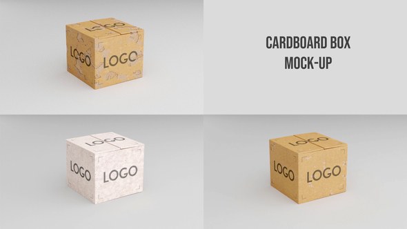 Videohive Cardboard Box Mock-up Product Promo template preview