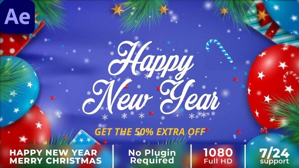 Videohive Happy New Year 35231813 Video Displays template preview