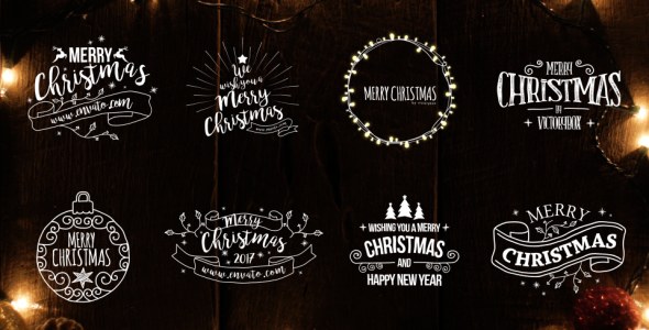 Christmas Titles Video Displays template preview