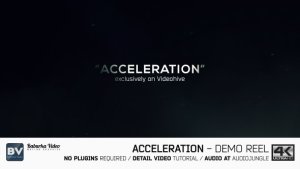 Acceleration // Demo reel Video Displays template preview