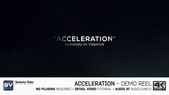 Acceleration // Demo reel Video Displays template preview
