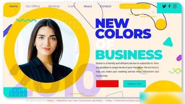 Videohive New Colors Of Business Openers template preview