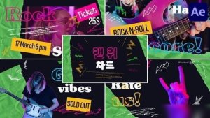 Videohive Rock Slides for After Effects Openers template preview