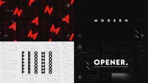 Videohive Rhythmic Typo Intro Openers template preview