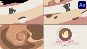 Videohive Coffee Shop Quick Logo Opener for After Effects Logo Stings template preview