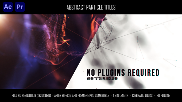 Videohive Abstract Particle Titles 36137646 Titles template preview