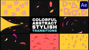 Videohive Colorful Abstract Stylish Transitions | After Effects Elements template preview