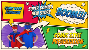 Videohive Comics Style Multiscreen Opener Openers template preview
