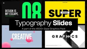 Videohive 10 Typography Slides I Broadcast-packages template preview