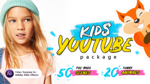 Kids Youtube Package | For Ae Video Displays template preview